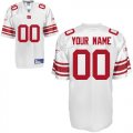 New York Giants Customized Personalized White Jerseys