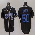 Nike Los Angeles Dodgers #50 Mookie Betts black majestic baseball Jerseys Joint name -BD 08