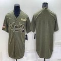 Nike Atlanta Braves blank green majestic baseball Green Salute To Service Limited Jersey