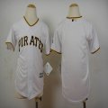 Kid Pittsburgh Pirates white blank baseball jersey