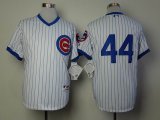 Chicago Cubs Anthony Rizzo 44# throwback white mlb jerseys