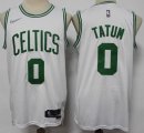 Nike Boston Celtics #0 Jayson Tatum white nba basketball jerseys 75th -S8