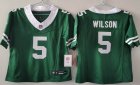 Youth New York Jets 5# Garrett Wilson green Nike Vapor F.U.S.E. Limited Jersey