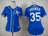 women Kansas City Royals Eric Hosmer 35# blue mlb jerseys