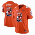 Custom Clemson Tigers #2 Kelly Bryant orange fashion college football jersey