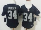 Nike Oakland Raiders #34 Bo Jackson Black nfl children jerseys