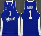 Lithuania national team #1 Lamelo Bauer blue Basketball Jerseys-LC