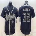 Nike New Orleans Saints #32 Tyrann Mathieu black Color Rush Limited Jersey Reflective version 01