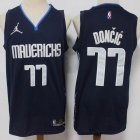 Dallas Mavericks #77 Luca Doncic Dark blue nike nba jerseys 75Th-S8