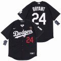 Nike Los Angeles Dodgers #24 Kobe Bryant black majestic baseball MLB Jersey-SG