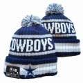 2024 Dallas Cowboys blue white NFL Sports Cuffed Knit Hats 08