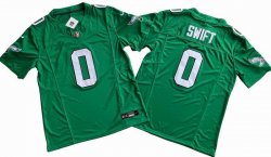 Philadelphia Eagles 0# D\'Andre Swift green Nike Vapor F.U.S.E. Limited Jersey