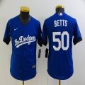 Youth New Nike Los Angeles Dodgers #50 Mookie Betts blue majestic baseball Jersey