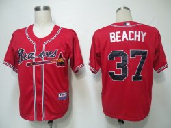 MLB Jerseys Atlanta Braves 37 Beachy Red