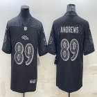 Nike Baltimore Ravens #89 Mark Andrews black color Rush Limited Jersey Reflective version