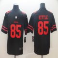 49ers #85 George Kittle nike black Color Rush Limited Jersey