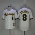 Pittsburgh Pirates #8 Willie Stargell throwback white baseball jerseys