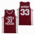 Lower Merion Kobe Bryant #33 jerseys High School Edition red basketball Jersey -SG