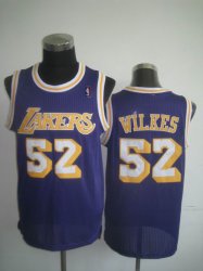 Los Angeles Lakers WILKES 52# purple nba jersey