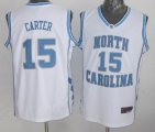 North Carolina Tar Heels Vince Carter 15 white College nba Jersey