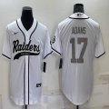 Nike Oakland Raiders #17 Davante Adams white baseball jerseys Joint name-BD