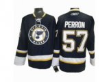 St. Louis Blues 57 Perron Blue Third Jersey