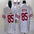 Nike 49ers #85 George Kittle white Nike Vapor F.U.S.E. Limited Jersey 03