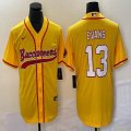 Nike Buccaneers #13 Mike Evans yellow baseball Jersey Joint name-BD