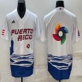 Puerto Rico Baseball blank White 2023 World Baseball Classic Replica Player Jersey 05