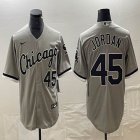 Nike Chicago White Sox #45 Michael Jordan gray majestic Baseball Jersey -BD