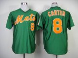 New York Mets 8 Gary Carter throwback green mlb jerseys