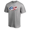 Men's Carolina Hurricanes Fanatics Branded Ash Banner Wave T-Shirt