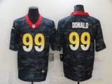 Nike Rams #99 Aaron Donald black Camo Color Rush Limited Jersey-BD