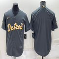 2022 MLB All-Star Nike Detroit Tigers blank gray majestic baseball jerseys-BD