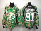 reebok Tampa Bay Lightning Steven Stamkos #91 green camo nhl jerseys