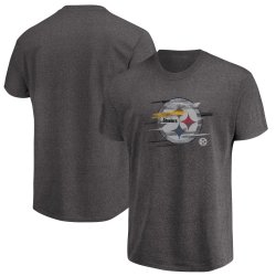 Pittsburgh Steelers Majestic Big & Tall Fierce Intensity T-Shirt â€“ Heathered Charcoal