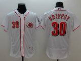 2016 Cincinnati Reds 30# Ken Griffey white elite baseball jerseys