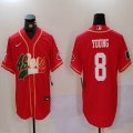 Nike San Francisco 49ers #8 Steve Young red Mexico baseball jerseys Joint name-BD