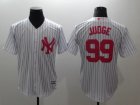 New York Yankees #99 Aaron Judge white majestic baseball jersey(1)