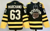 Boston Bruins Brad Marchand #63 Black New ice hockey Jersey-PD 01