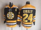 Boston Bruins 24 Terry O Reilly Black Premier nhl Jersey C patch