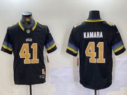 New Orleans Saints #41 Alvin Kamara Nike black Vapor F.U.S.E. Limited Jersey 01