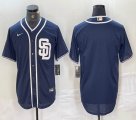 Nike San Diego Padres blank blue majestic baseball jerseys