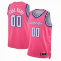 Customized Washington Wizards pink basketball jerseys