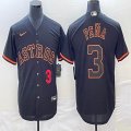 Nike Houston Astros #3 Jeremy Pena black majestic mlb baseball jersey 02