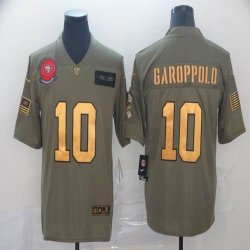 Nike San Francisco 49ers #10 Jimmy Garoppolo Salute to Service Retired Limited Jersey-BD 01