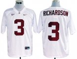 Alabama Crimson Tide college #3 Trent Richardson white football Jersey