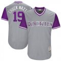 Colorado Rockies #19 Chuck Nazt gray classic baseball Jerseys