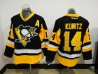 Reebok Pittsburgh Penguins #14 Chris Kunitz Black yellow NHL Jersey