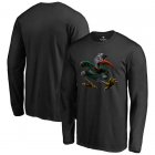 Miami Hurricanes Midnight Mascot Long Sleeve T-Shirt - Black